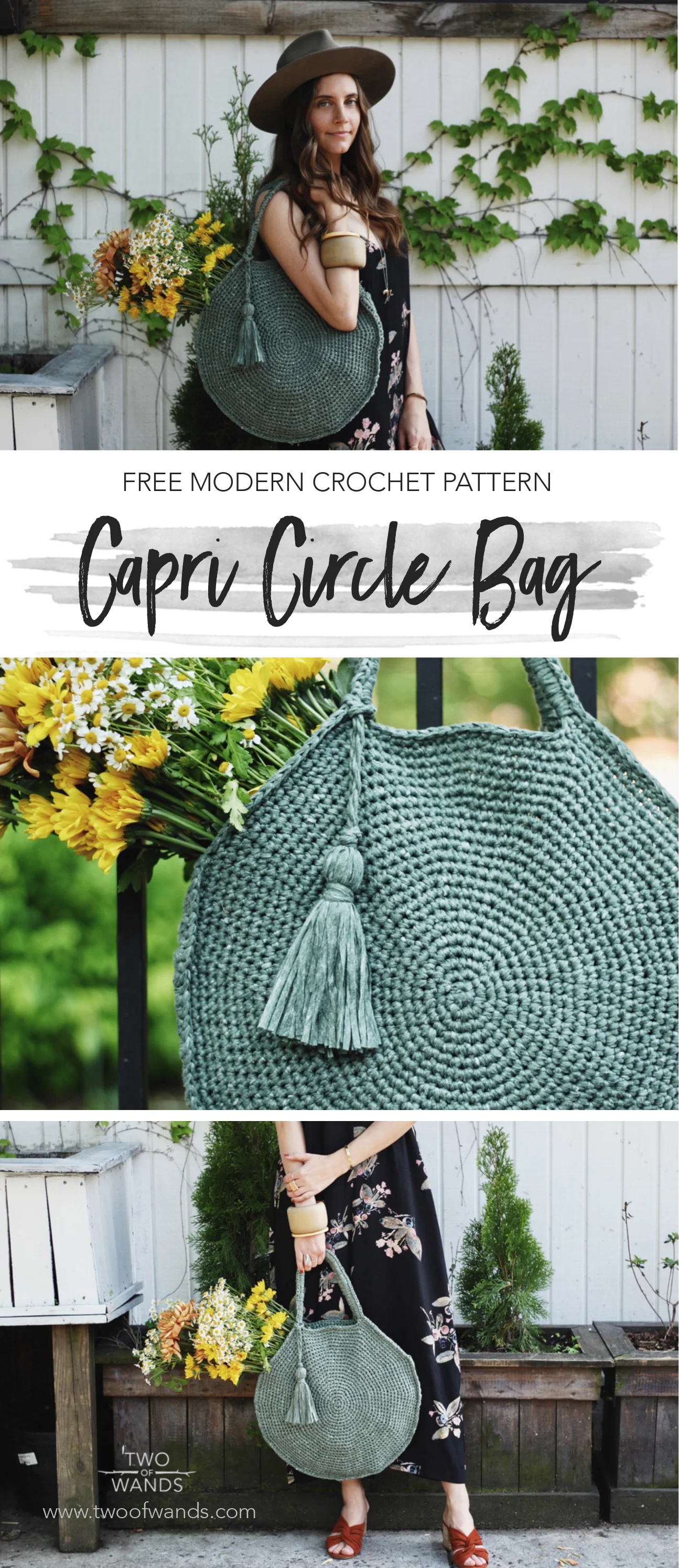 Capri Circle Bag FREE Crochet Pattern — Two of Wands Capri Circle Bag FREE Crochet Pattern — Two of Wands